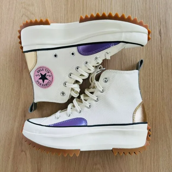 ❤️❤️Converse Run Star Hike Platform Chrome Sz 10.5  Women's Shoes Beige A09796C