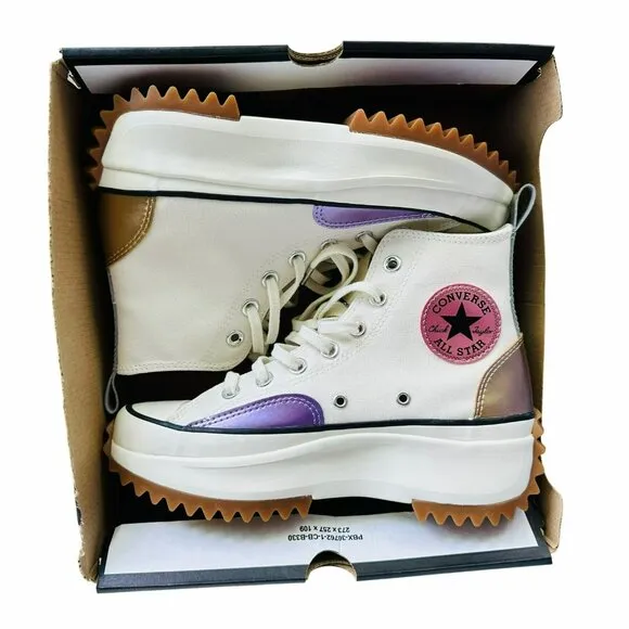 ❤️❤️Converse Run Star Hike Platform Chrome Sz 10.5  Women's Shoes Beige A09796C