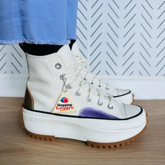 ❤️❤️Converse Run Star Hike Platform Chrome Sz 10.5  Women's Shoes Beige A09796C