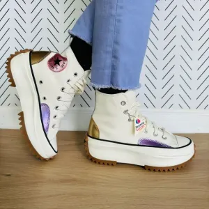 ❤️❤️Converse Run Star Hike Platform Chrome Sz 10.5  Women's Shoes Beige A09796C