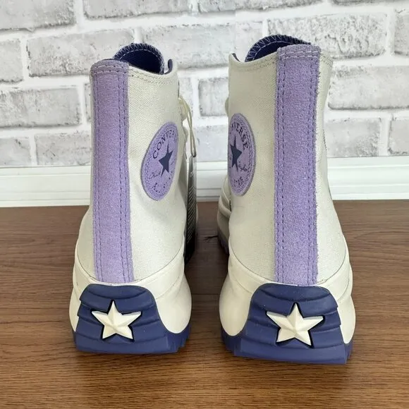 ⭐Converse Run Star Hike Platform Color Pop 7.5 Women Shoes Beige Purple A16188C