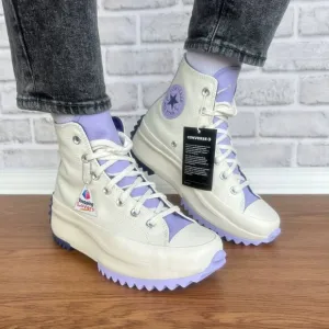 ⭐Converse Run Star Hike Platform Color Pop 7.5 Women Shoes Beige Purple A16188C