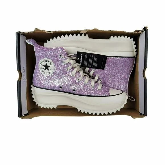 ❤️❤️Converse Run Star Hike Platform Hi  Sz 6 Men's Shoes Purple Glitter A10096C