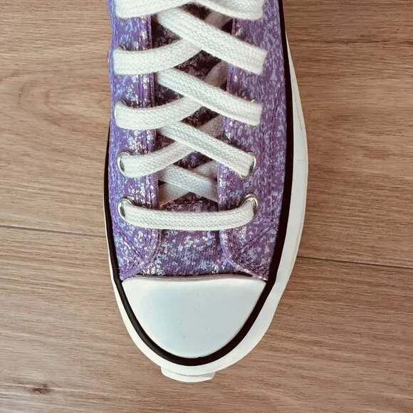 ❤️❤️Converse Run Star Hike Platform Hi  Sz 6 Men's Shoes Purple Glitter A10096C