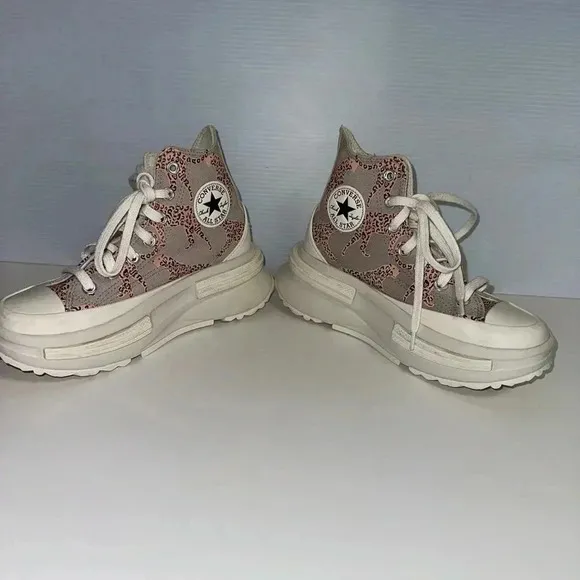 Converse Run Star Legacy CX Platform Cheetah Size 4.5 Kids / 6-6.5 Women’s