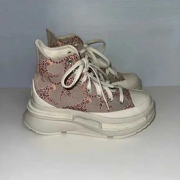 Converse Run Star Legacy CX Platform Cheetah Size 4.5 Kids / 6-6.5 Women’s