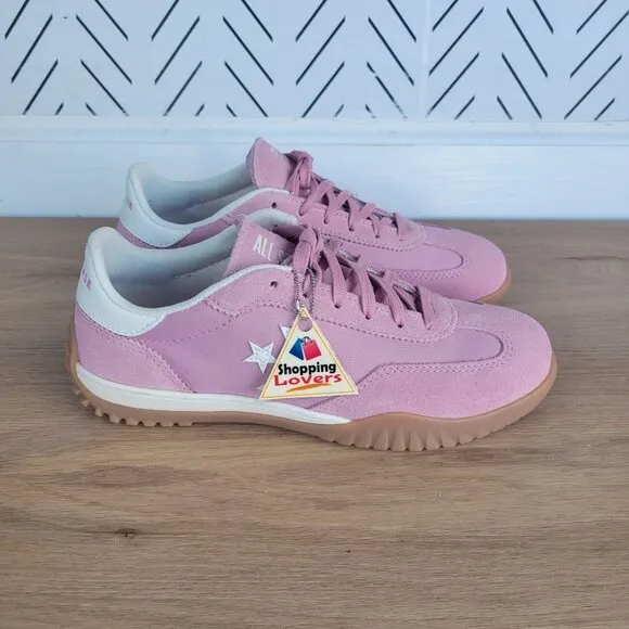 ⭐Converse Run Star Trainer Ox Size 7 Women's Casual Shoes Suede Pink A13362C New