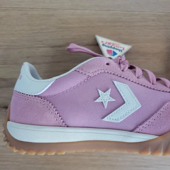 ⭐Converse Run Star Trainer Ox Size 7 Women's Casual Shoes Suede Pink A13362C New