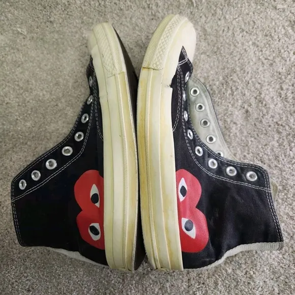 Converse Shoes Chuck Taylor All-star 70 Hi Comme Des Garcons Play 1988 Vintage