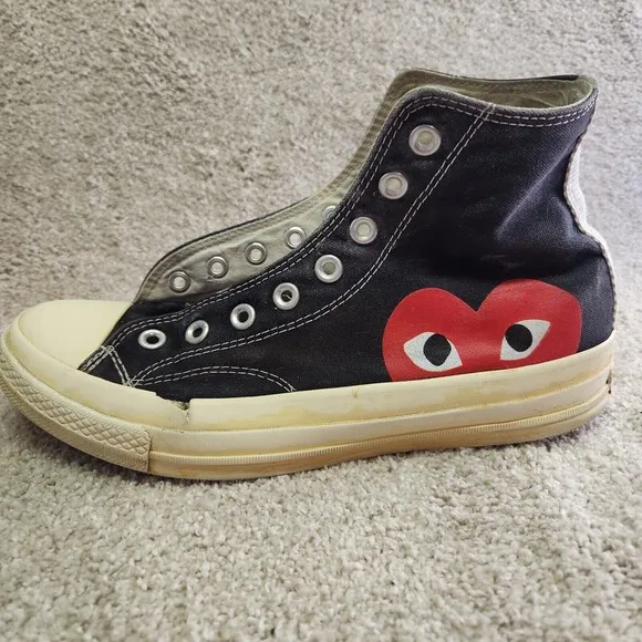Converse Shoes Chuck Taylor All-star 70 Hi Comme Des Garcons Play 1988 Vintage