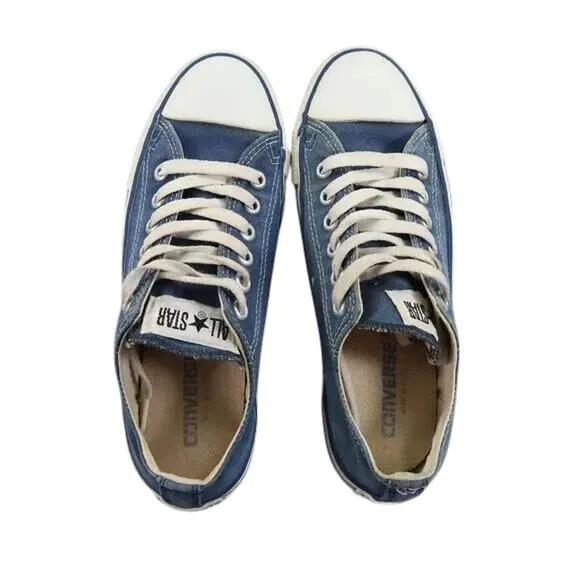 Converse Shoes Made In USA Mens 5.5 Sneaker All Star Canvas Vintage Lace Up Blue