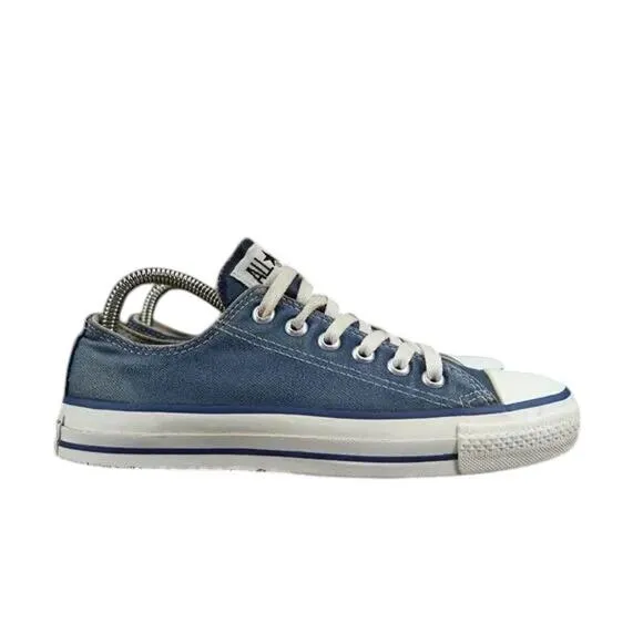 Converse Shoes Made In USA Mens 5.5 Sneaker All Star Canvas Vintage Lace Up Blue
