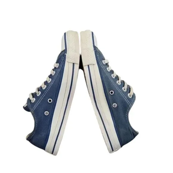 Converse Shoes Made In USA Mens 5.5 Sneaker All Star Canvas Vintage Lace Up Blue