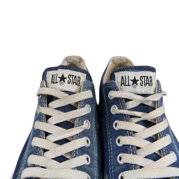 Converse Shoes Made In USA Mens 5.5 Sneaker All Star Canvas Vintage Lace Up Blue