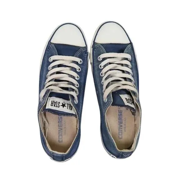 Converse Shoes Made In USA Mens 5.5 Sneaker All Star Canvas Vintage Lace Up Blue