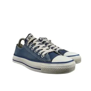 Converse Shoes Made In USA Mens 5.5 Sneaker All Star Canvas Vintage Lace Up Blue