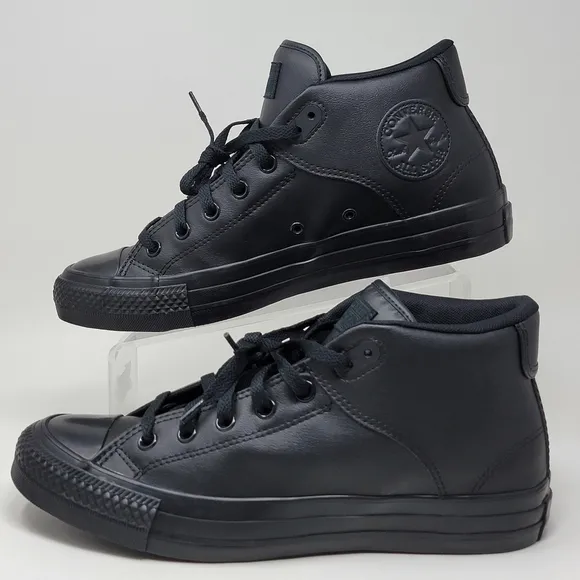 CONVERSE Unisex Black High Tops Shoes Sneakers A08545C Men Size 9 Women 11 New