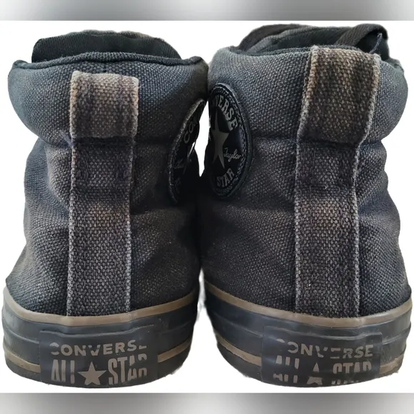 Converse Unisex High-Top Black on Black Chuck Taylor All Star Sneakers Shoes