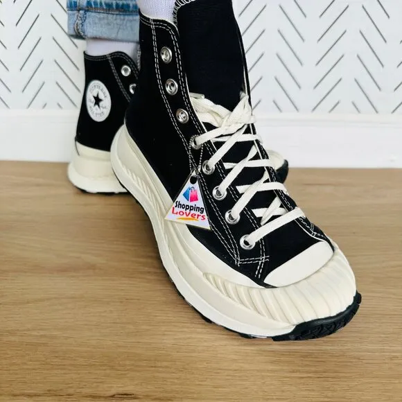 ⭐Converse Women Shoes Sz 7.5 Chuck Taylor All Star Hi Sneakers Black A03277C New