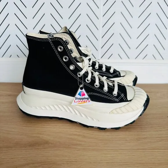 ⭐Converse Women Shoes Sz 7.5 Chuck Taylor All Star Hi Sneakers Black A03277C New