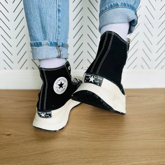 ⭐Converse Women Shoes Sz 7.5 Chuck Taylor All Star Hi Sneakers Black A03277C New