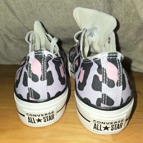 Converse Women's All Star Low-Top Leopard Print Canvas Sneaker Womens Size 9