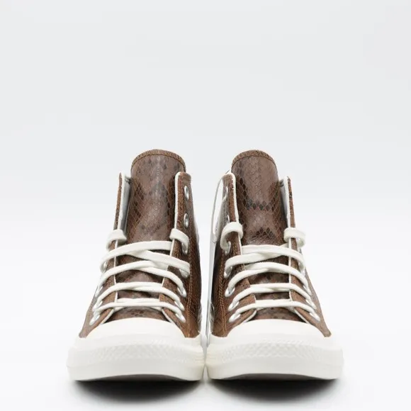 Converse Women's Chuck Taylor All Star Snakeskin Print Shoes Black/Brown Size 9