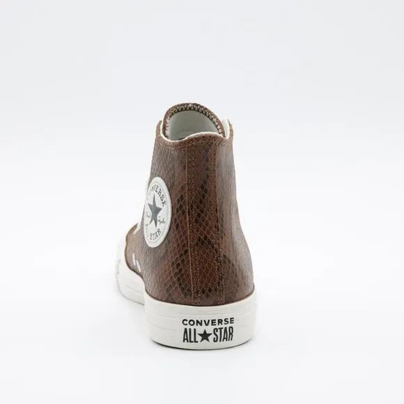 Converse Women's Chuck Taylor All Star Snakeskin Print Shoes Black/Brown Size 9