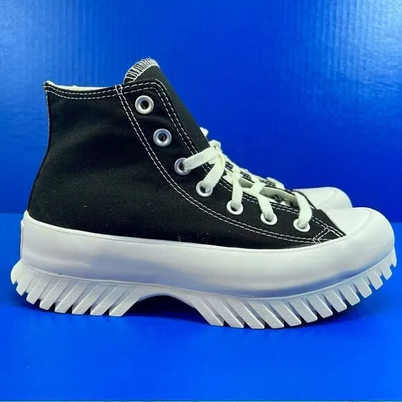 Converse Chuck Taylor All Star Lugged Hi-Top 2.0 Shoes in Black/White Canvas