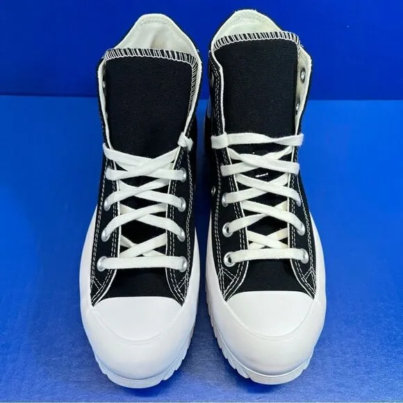 Converse Chuck Taylor All Star Lugged Hi-Top 2.0 Shoes in Black/White Canvas