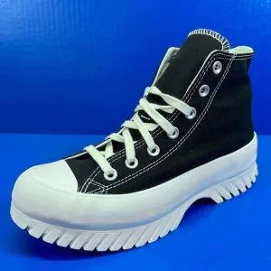 Converse Chuck Taylor All Star Lugged Hi-Top 2.0 Shoes in Black/White Canvas