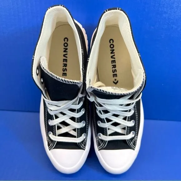 Converse Chuck Taylor All Star Lugged Hi-Top 2.0 Shoes in Black/White Canvas