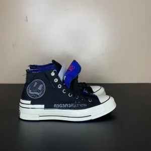 Converse Chuck 70 Trippy Heel‎ All Star High Top Black Canvas Shoes A02407C