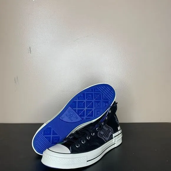 Converse Chuck 70 Trippy Heel‎ All Star High Top Black Canvas Shoes A02407C