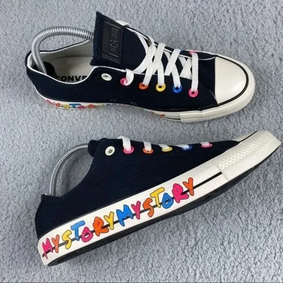 Converse chuck taylor All Star Ox My Story Shoes Womens 10.5 Unisex Sneakers NEW