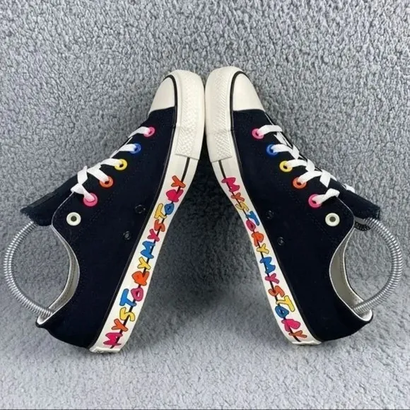 Converse chuck taylor All Star Ox My Story Shoes Womens 10.5 Unisex Sneakers NEW