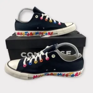 Converse chuck taylor All Star Ox My Story Shoes Womens 10.5 Unisex Sneakers NEW