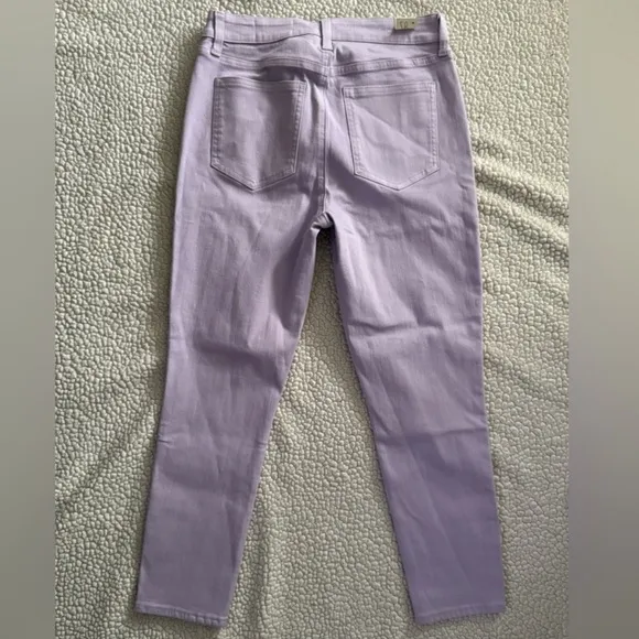 Cosmic Blue Love High Rise Skinny Ankle Crop Jeans Purple Haze Size 28