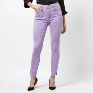 Cosmic Blue Love High Rise Skinny Ankle Crop Jeans Purple Haze Size 28