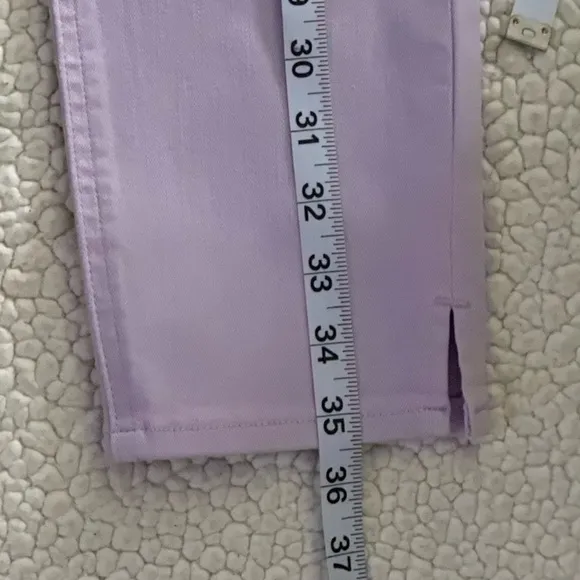 Cosmic Blue Love High Rise Skinny Ankle Crop Jeans Purple Haze Size 28