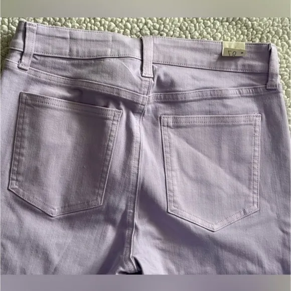 Cosmic Blue Love High Rise Skinny Ankle Crop Jeans Purple Haze Size 28