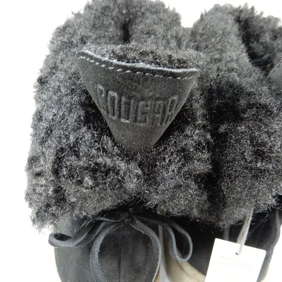 Cougar Devon Waterproof Pull On Booties Boots Size 8 Black Suede Cozy Lined NEW