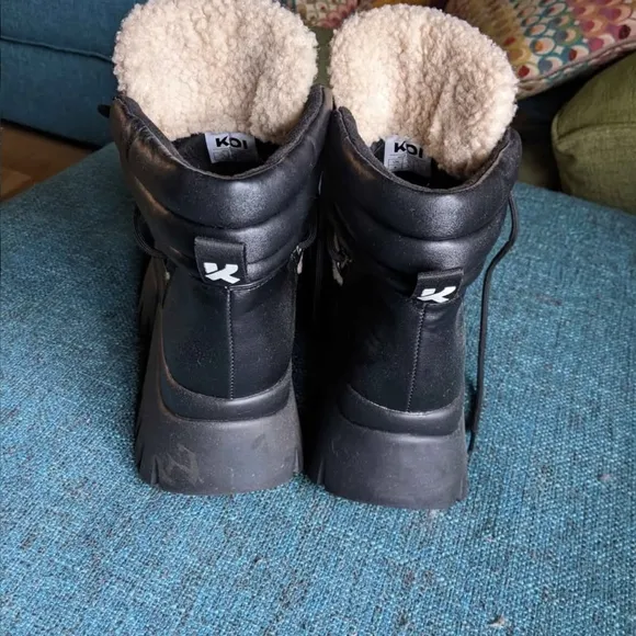 Cozy Cream and Black Women's Boots