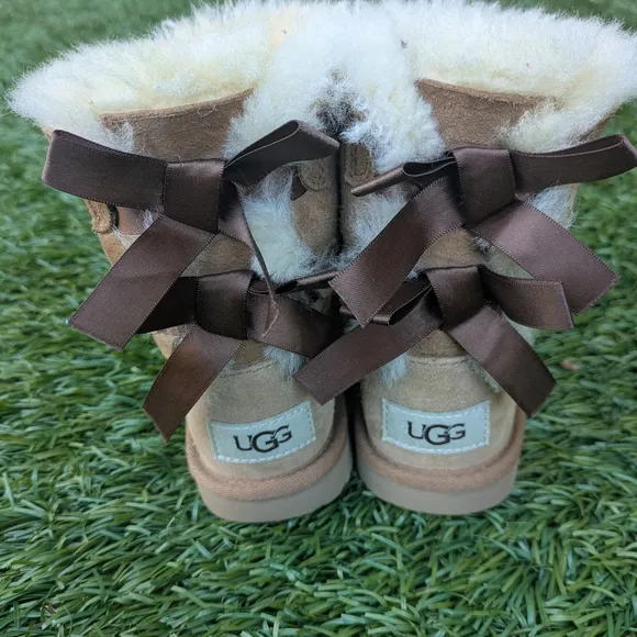 Cozy Tan Kids Boots with Bow Accents