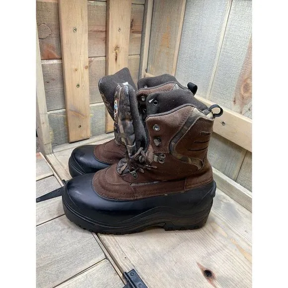 CRATER Ridge Insulated Waterproof Mens US8 Hunting Hiking Duck Winter Boots
