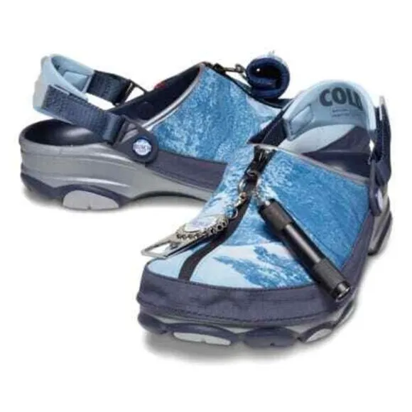 Crocs Busch Light x All-Terrain Clog Mens Shoes Blue 208595-90H NEW Multi Sz