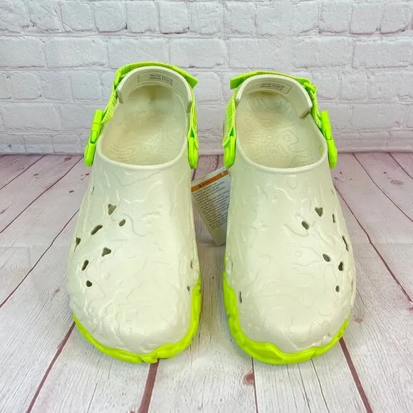 Crocs Classic All Terrain Atlas Bone Limeade Clogs Sandals Mens Sz 10 208391-2BZ