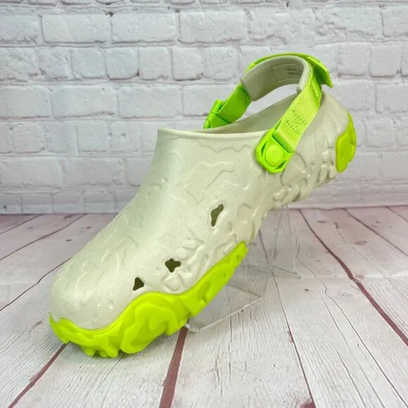 Crocs Classic All Terrain Atlas Bone Limeade Clogs Sandals Mens Sz 10 208391-2BZ