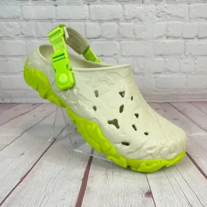 Crocs Classic All Terrain Atlas Bone Limeade Clogs Sandals Mens Sz 10 208391-2BZ