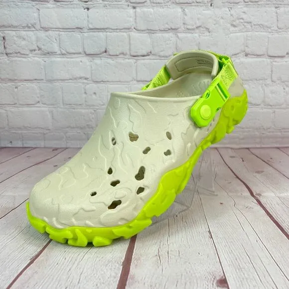 Crocs Classic All Terrain Atlas Bone Limeade Clogs Sandals Mens Sz 10 208391-2BZ